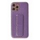 Newface iPhone 12 Pro Max Kılıf Coco Karbon Standlı Kapak  - Mor