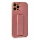 Newface iPhone 12 Pro Max Kılıf Coco Karbon Standlı Kapak - Pembe Newface iPhone 12 Pro Max Kılıf Coco Karbon Standlı Kapak - Pembe