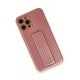 Newface iPhone 12 Pro Max Kılıf Coco Karbon Standlı Kapak - Pembe Newface iPhone 12 Pro Max Kılıf Coco Karbon Standlı Kapak - Pembe