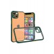 Newface iPhone 13 Mini Kılıf Miami Şeffaf Silikon  - Koyu Yeşil