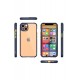 Newface iPhone 13 Mini Kılıf Miami Şeffaf Silikon  - Lacivert