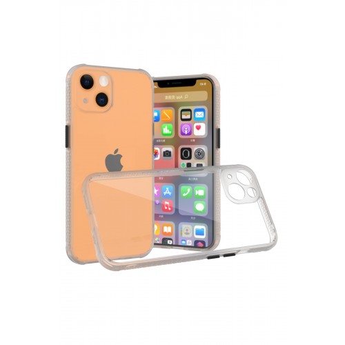 Newface iPhone 13 Mini Kılıf Miami Şeffaf Silikon  - Şeffaf