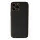 Newface iPhone 13 Pro Max Kılıf Coco Deri Silikon Kapak - Siyah