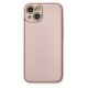 Newface iPhone 13 Kılıf Coco Karbon Silikon - Pembe Newface iPhone 13 Kılıf Coco Karbon Silikon - Pembe