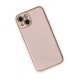 Newface iPhone 13 Kılıf Coco Karbon Silikon - Pembe Newface iPhone 13 Kılıf Coco Karbon Silikon - Pembe