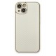 Newface iPhone 13 Kılıf Coco Karbon Silikon - Beyaz Newface iPhone 13 Kılıf Coco Karbon Silikon - Beyaz