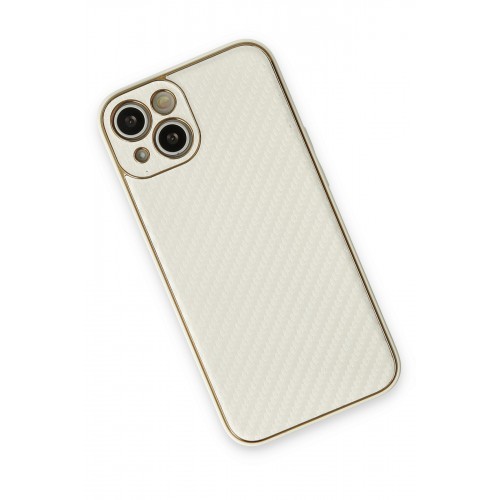 Newface iPhone 13 Kılıf Coco Karbon Silikon - Beyaz Newface iPhone 13 Kılıf Coco Karbon Silikon - Beyaz