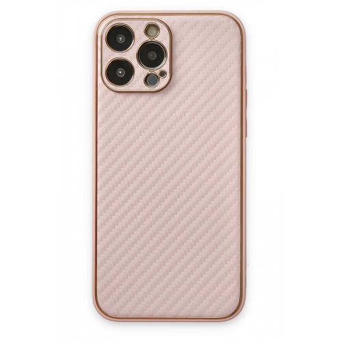 Newface iPhone 13 Pro Kılıf Coco Karbon Silikon - Pembe Newface iPhone 13 Pro Kılıf Coco Karbon Silikon - Pembe