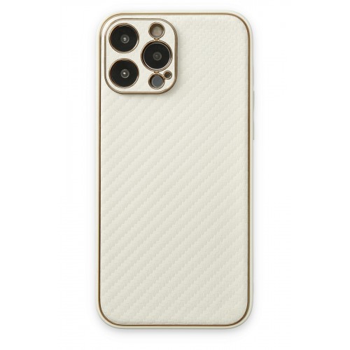 Newface iPhone 13 Pro Kılıf Coco Karbon Silikon - Beyaz Newface iPhone 13 Pro Kılıf Coco Karbon Silikon - Beyaz