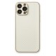 Newface iPhone 13 Pro Kılıf Coco Karbon Silikon - Beyaz Newface iPhone 13 Pro Kılıf Coco Karbon Silikon - Beyaz