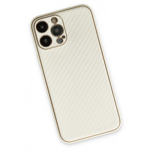 Newface iPhone 13 Pro Kılıf Coco Karbon Silikon - Beyaz Newface iPhone 13 Pro Kılıf Coco Karbon Silikon - Beyaz