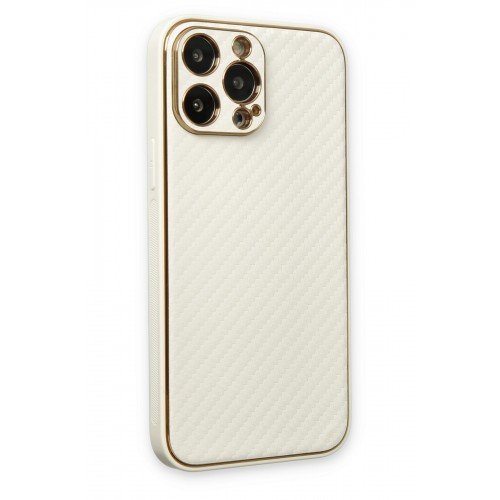 Newface iPhone 13 Pro Kılıf Coco Karbon Silikon - Beyaz Newface iPhone 13 Pro Kılıf Coco Karbon Silikon - Beyaz