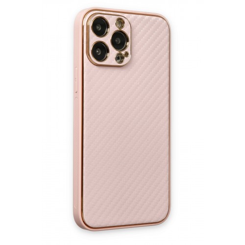 Newface iPhone 13 Pro Max Kılıf Coco Karbon Silikon - Pembe Newface iPhone 13 Pro Max Kılıf Coco Karbon Silikon - Pembe