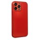 Newface iPhone 13 Pro Max Kılıf Coco Karbon Silikon - Kırmızı Newface iPhone 13 Pro Max Kılıf Coco Karbon Silikon - Kırmızı