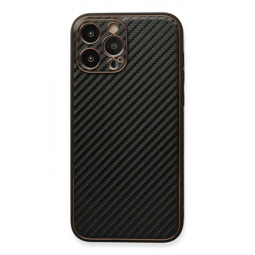 Newface iPhone 13 Pro Max Kılıf Coco Karbon Silikon - Siyah Newface iPhone 13 Pro Max Kılıf Coco Karbon Silikon - Siyah