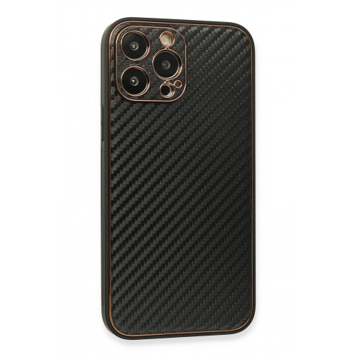 Newface iPhone 13 Pro Max Kılıf Coco Karbon Silikon - Siyah Newface iPhone 13 Pro Max Kılıf Coco Karbon Silikon - Siyah