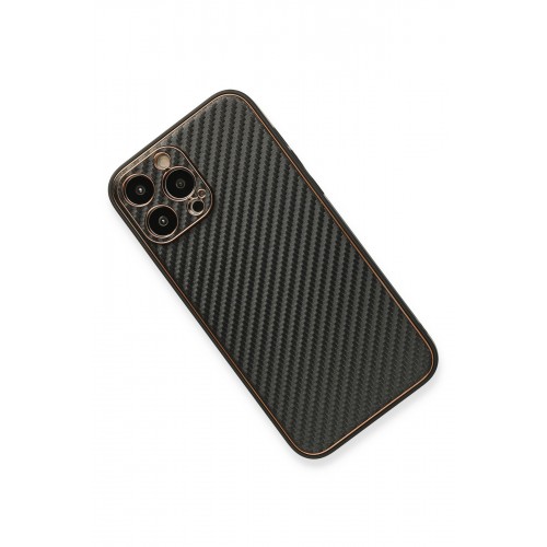 Newface iPhone 13 Pro Max Kılıf Coco Karbon Silikon - Siyah Newface iPhone 13 Pro Max Kılıf Coco Karbon Silikon - Siyah