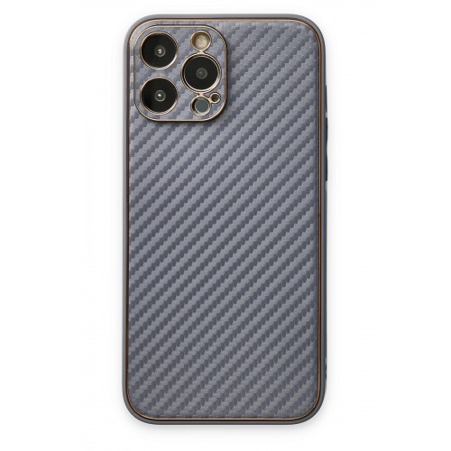 Newface iPhone 13 Pro Max Kılıf Coco Karbon Silikon - Gri Newface iPhone 13 Pro Max Kılıf Coco Karbon Silikon - Gri