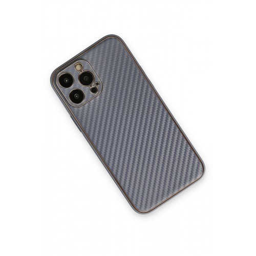 Newface iPhone 13 Pro Max Kılıf Coco Karbon Silikon - Gri Newface iPhone 13 Pro Max Kılıf Coco Karbon Silikon - Gri