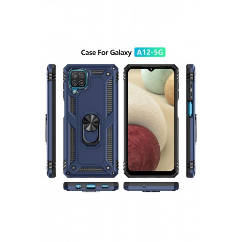 Newface Samsung Galaxy A22 Kılıf Sofya Yüzüklü Silikon Kapak - Lacivert Newface Samsung Galaxy A22 Kılıf Sofya Yüzüklü Silikon Kapak - Lacivert