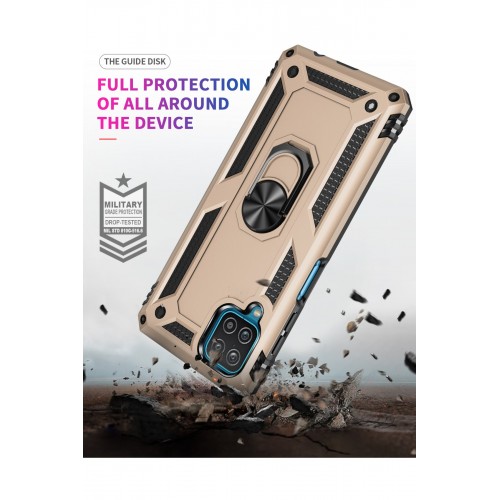 Newface Samsung Galaxy A22 Kılıf Sofya Yüzüklü Silikon Kapak - Gold Newface Samsung Galaxy A22 Kılıf Sofya Yüzüklü Silikon Kapak - Gold