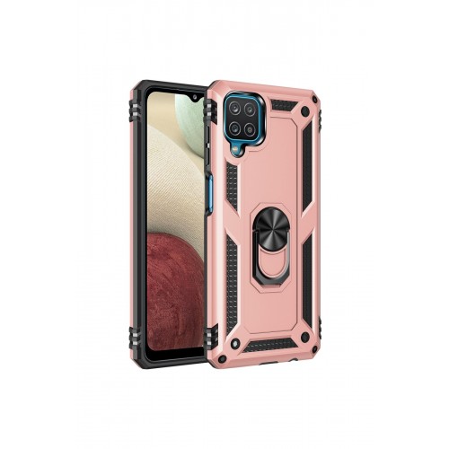 Newface Samsung Galaxy A22 Kılıf Sofya Yüzüklü Silikon Kapak - Rose Newface Samsung Galaxy A22 Kılıf Sofya Yüzüklü Silikon Kapak - Rose