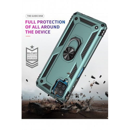 Newface Samsung Galaxy A22 Kılıf Sofya Yüzüklü Silikon Kapak - Yeşil Newface Samsung Galaxy A22 Kılıf Sofya Yüzüklü Silikon Kapak - Yeşil