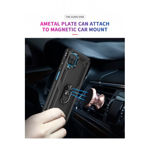 Newface Samsung Galaxy M22 Kılıf Sofya Yüzüklü Silikon Kapak - Siyah Newface Samsung Galaxy M22 Kılıf Sofya Yüzüklü Silikon Kapak - Siyah