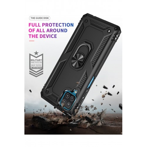 Newface Samsung Galaxy M32 Kılıf Sofya Yüzüklü Silikon Kapak - Siyah Newface Samsung Galaxy M32 Kılıf Sofya Yüzüklü Silikon Kapak - Siyah