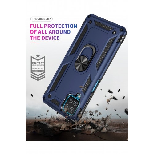 Newface Samsung Galaxy M32 Kılıf Sofya Yüzüklü Silikon Kapak - Lacivert Newface Samsung Galaxy M32 Kılıf Sofya Yüzüklü Silikon Kapak - Lacivert