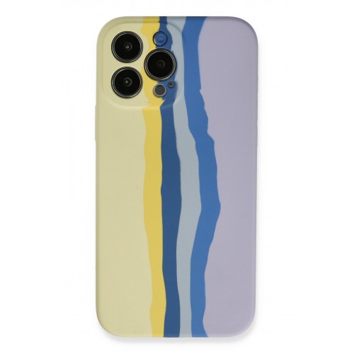Newface iPhone 13 Pro Kılıf Ebruli Lansman Silikon - Sarı-Lila Newface iPhone 13 Pro Kılıf Ebruli Lansman Silikon - Sarı-Lila