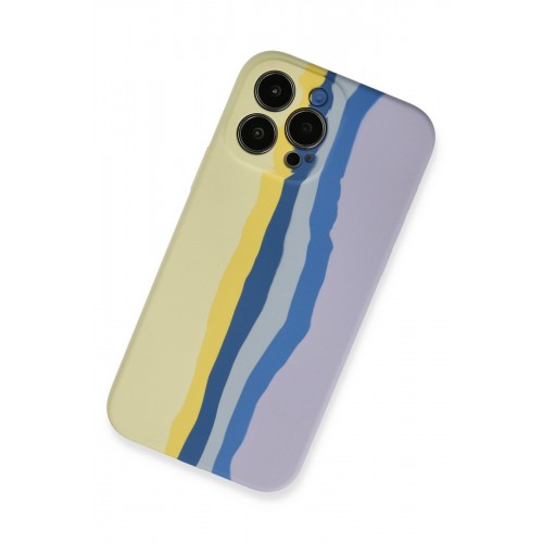 Newface iPhone 13 Pro Kılıf Ebruli Lansman Silikon - Sarı-Lila Newface iPhone 13 Pro Kılıf Ebruli Lansman Silikon - Sarı-Lila