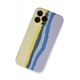 Newface iPhone 13 Pro Kılıf Ebruli Lansman Silikon - Sarı-Lila Newface iPhone 13 Pro Kılıf Ebruli Lansman Silikon - Sarı-Lila
