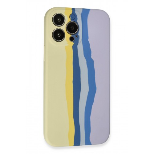 Newface iPhone 13 Pro Kılıf Ebruli Lansman Silikon - Sarı-Lila Newface iPhone 13 Pro Kılıf Ebruli Lansman Silikon - Sarı-Lila