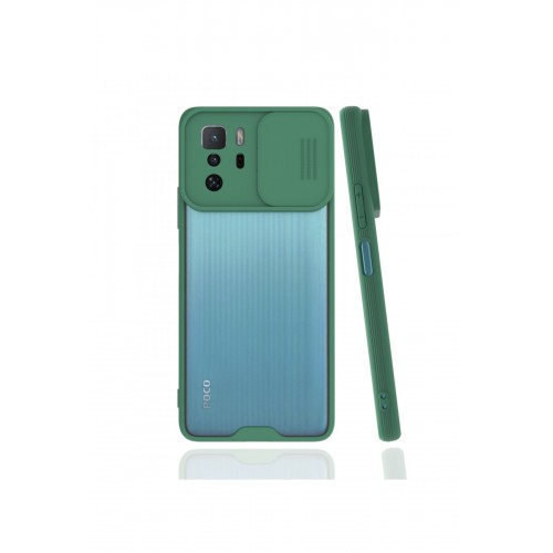 Newface Xiaomi Poco X3 GT Kılıf Platin Kamera Koruma Silikon - Yeşil Newface Xiaomi Poco X3 GT Kılıf Platin Kamera Koruma Silikon - Yeşil