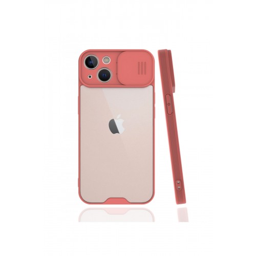 Newface iPhone 13 Kılıf Platin Kamera Koruma Silikon - Pembe Newface iPhone 13 Kılıf Platin Kamera Koruma Silikon - Pembe