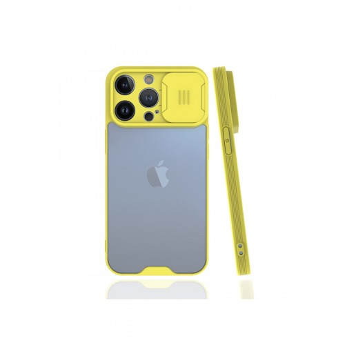 Newface iPhone 13 Pro Kılıf Platin Kamera Koruma Silikon - Sarı Newface iPhone 13 Pro Kılıf Platin Kamera Koruma Silikon - Sarı