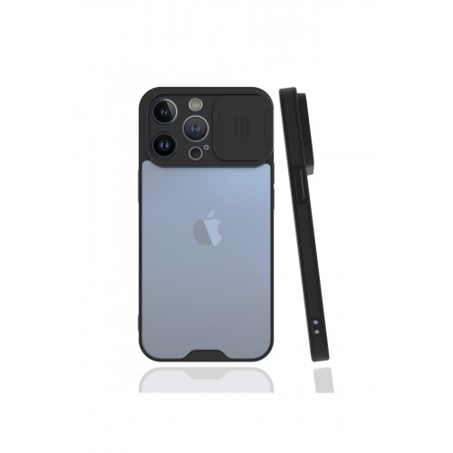 Newface iPhone 13 Pro Kılıf Platin Kamera Koruma Silikon - Siyah Newface iPhone 13 Pro Kılıf Platin Kamera Koruma Silikon - Siyah