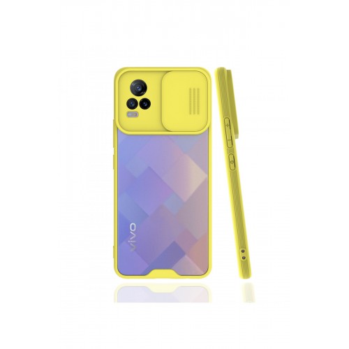 Newface Vivo V21e Kılıf Platin Kamera Koruma Silikon - Sarı Newface Vivo V21e Kılıf Platin Kamera Koruma Silikon - Sarı