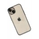 Newface iPhone 13 Kılıf Razer Lensli Silikon - Siyah