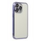 Newface iPhone 13 Pro Kılıf Razer Lensli Silikon - Mor