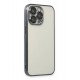 Newface iPhone 13 Pro Max Kılıf Razer Lensli Silikon - Siyah