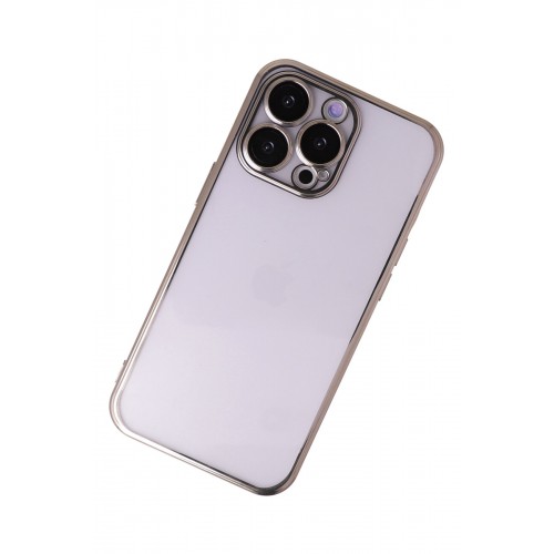 Newface iPhone 13 Pro Max Kılıf Razer Lensli Silikon - Gold Newface iPhone 13 Pro Max Kılıf Razer Lensli Silikon - Gold