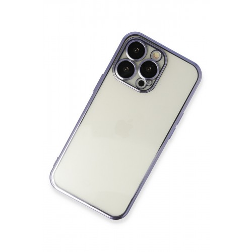 Newface iPhone 13 Pro Max Kılıf Razer Lensli Silikon - Mor Newface iPhone 13 Pro Max Kılıf Razer Lensli Silikon - Mor