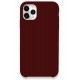 Newface iPhone 11 Pro Max Kılıf Lansman Legant Silikon - Bordo