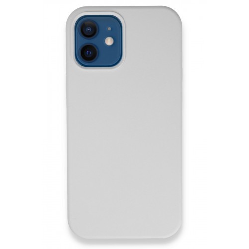Newface iPhone 12 Kılıf Lansman Legant Silikon - Beyaz