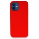 Newface iPhone 12 Kılıf Lansman Legant Silikon - Kırmızı