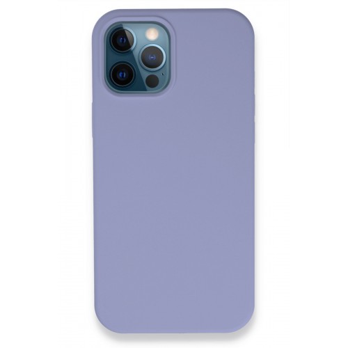 Newface iPhone 12 Pro Max Kılıf Lansman Legant Silikon - Lila