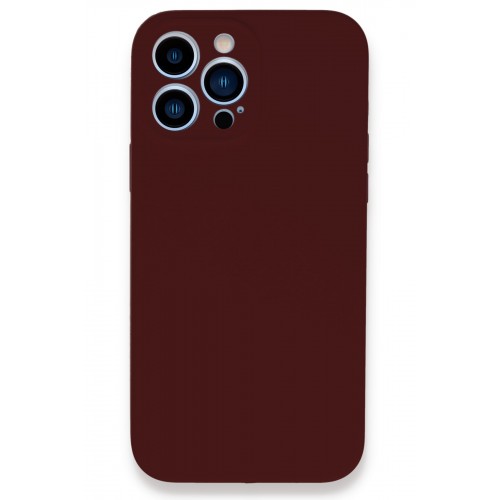 Newface iPhone 13 Pro Max Kılıf Lansman Legant Silikon - Bordo