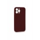 Newface iPhone 13 Pro Max Kılıf Lansman Legant Silikon - Bordo